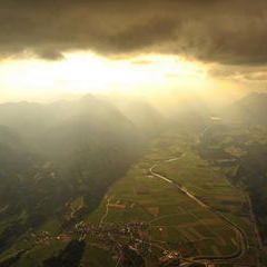 Flugwegposition um 15:08:11: Aufgenommen in der Nähe von Gemeinde Anras, Österreich in 3247 Meter